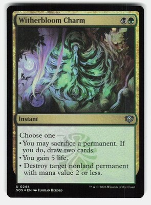 WITHERBLOOM CHARM FOIL - Magic: The Gathering - HEROLD NM/M