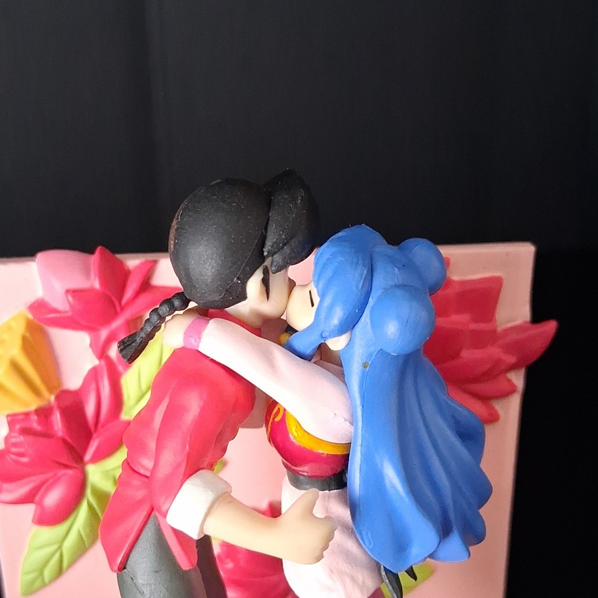 RARE Shopro Ranma 1/2 Ranma Saotome & Shampoo Kiss Mini Diorama