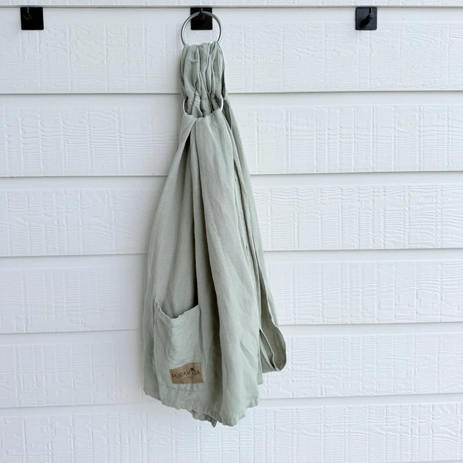 Nalakai (Pura Vida) Bamboo Linen Ring Sling Sage Green Wrap