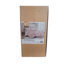 Intelligent Design Vera 2-Piece Pink Twin/Twin XL Jacquard Comforter Set