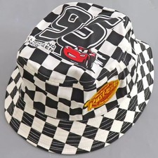 Tokyo Disney Resort Cars Lightning McQueen Embroidery Bucket Hat Cap Japan Rare