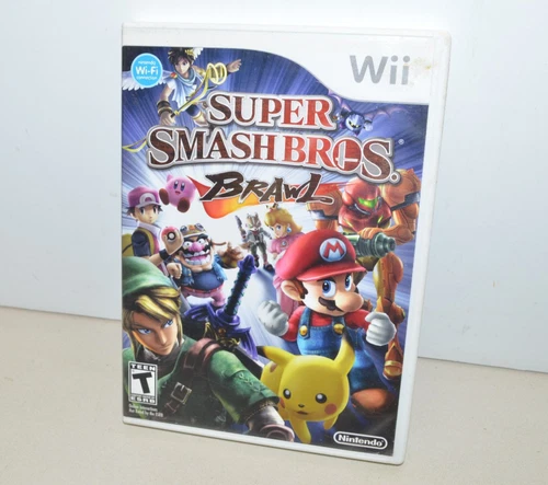Nintendo Wii SUPER SMASH BROS. BRAWL Video Game Complete 2008 CIB