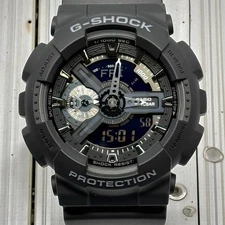 G-Shock GA-110 All Black Men's Watch Used No Scratches G1205
