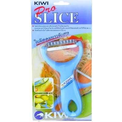 Kiwi Pro Slice Thai Stainless Papaya Zigzag Wavy Peeler Slicer Fruit Salad
