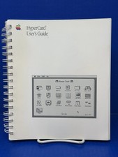 HYPERCARD USER'S GUIDE 1989, SPIRAL BINDING -Apple Macintosh Manual -VERY GOOD