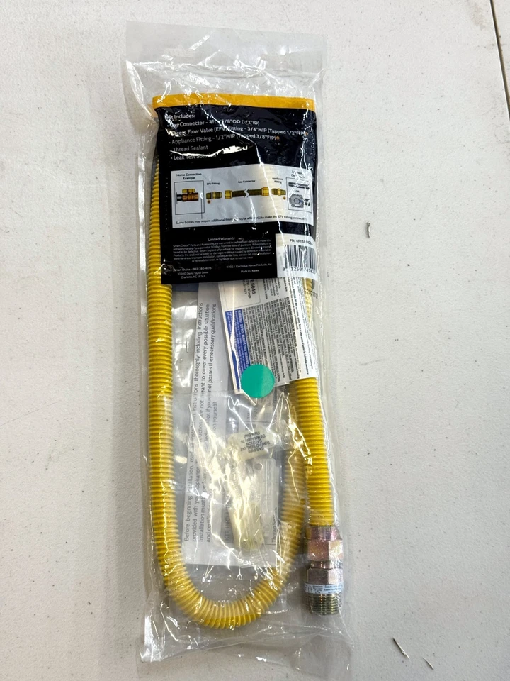 Аппарат Smart выбор 4 фута x 5/8 «OD (1/2» ID) газовый разъем набор LG EFV 4FT58ODLG - Изображение 2 из 2