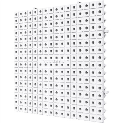 Toolgrid TGB-6X6 Modular Board 16pc Pack - White