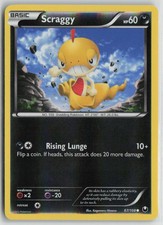 Scraggy 67/108 Common Dark Explorers Pokemon Reverse Holo Lightly Played
