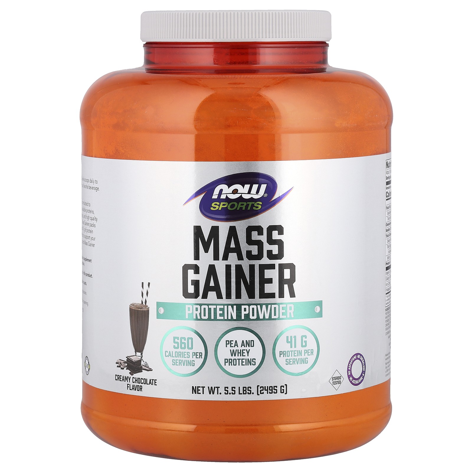 Спорт Протеи порошок Mass Gainer сливочно-шоколадный 55 фунтов 2495 г 14690₽