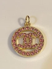 Zipper Pull Button Stamped Charm