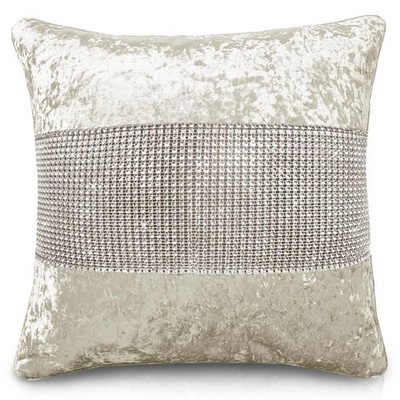 Diamond Crushed Velvet Kissenbezug Glitzer Überwurf Kissenhülle UK