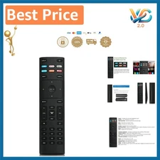 Compact Black Universal Remote Control for Vizio Smart TVs Up to 10m Range