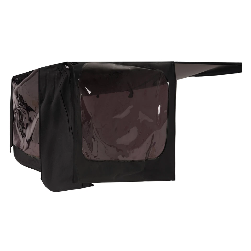 Fits 87-95 Jeep Wrangler YJ Soft Top Kit Front Upper Half Doors w/Tinted Windows - Image 2 of 4