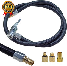 Car Tire Inflator Hose Adapter, High-Pressure Air Compressor Hose, Lock-On Air C