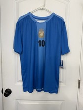 ⚽️ Lionel Messi # 10 soccer jersey Blue Argentina National Team Mens XL NWT