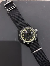 Luminox Leatherback SEA Turtle Giant 44mm CARBONOX Black Case with Black Webbing