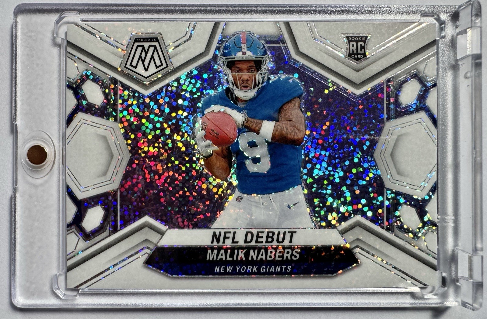 2024 Panini Mosaic - NFL Debut Malik Nabers (RC) White Sparkle SSP