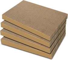 Cat Scratchers 4 Packs Refill Cat Scratching Pad Cardboard for Indoor Cats and K
