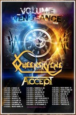 QUEENSRYCHE | ACCEPT Tour 2025 Ltd Ed New RARE Poster! Progressive Heavy Metal
