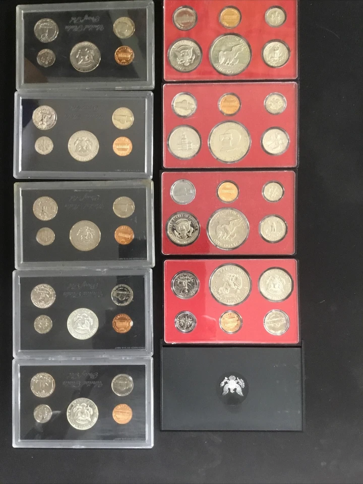 Lot Of 16 Sets United States Proof Sets 1999 - 2010, State Quarters & $1 Pres - Image 4 of 4