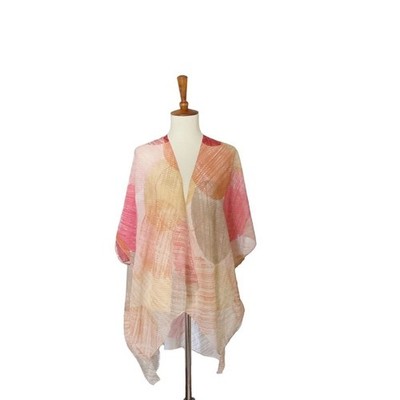 Kaleidoscope Pink Warm Points Shrug Size OS