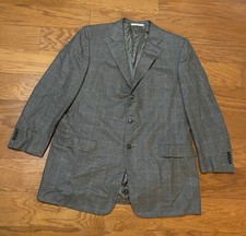 Ermenegildo Zegna Blazer Sport Coat Mens 48 100 Cashmere Switzerland Flaws
