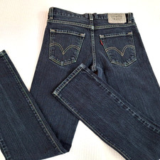 Y2K Levis 510 Super Skinny Jeans Boy's Size 14 R Black Denim Cotton W 27 L 27