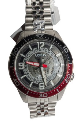 LORUS (Seiko) Automatische Uhr RU413AX9, 100 m wasserdicht, Edelstahl, 21 Steine
