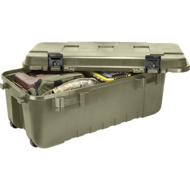 Sportsman's Trunk W/ Wheels Durable Lockable Storage Hunting Gear Tools New