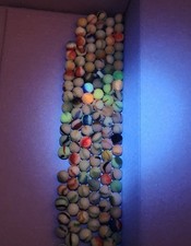 1.5 Lbs Mixed Lot of 125 Marbles - Some UV Reactive - Estate Find