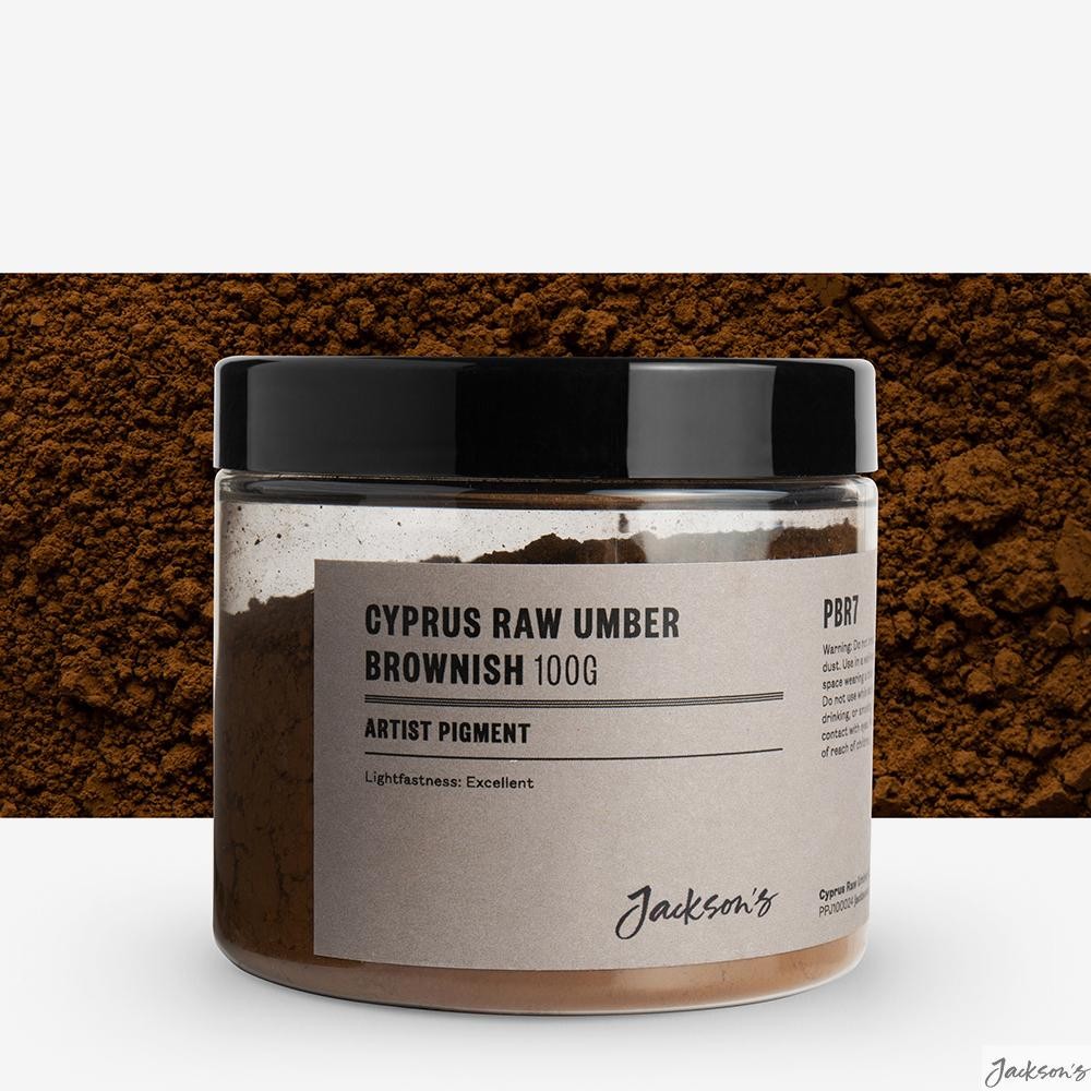 Jackson's : Artist Pigment : Cyprus Raw Umber Brownish PBr7 : 100g (in 200ml ...