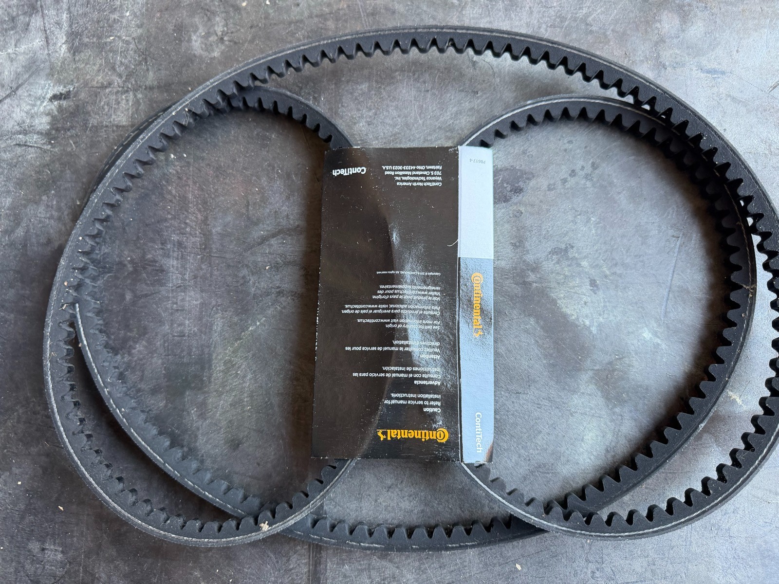 Lot of 2 Continental ContiTech 459N13 5VX1060 Cogged V-Belt 106" 5/8" New