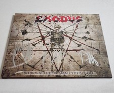 Exodus Autographed Exhibit B The Human Condition Gold Vinyl LP