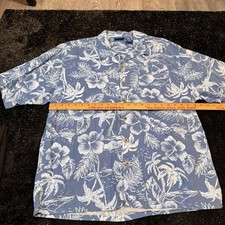 Vintage OP Ocean Pacific Sport Mens Sz XL Shirt Hawaiian Reverse Print Floral