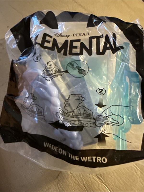 McDonald's Happy Meal Toy Disney Pixar Elemental #7 Wade on the Wetro 2023 New