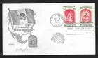 MEXICO INDEPENDENCE 150TH ANN LIBERTY BELL 1960 ARTMASTER CACHT FDC JOINT SISTER