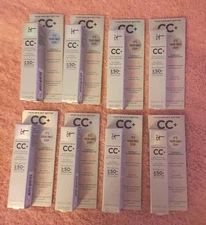 It Cosmetics CC+ Your Skin But Better LIGHT 50 SPF Foundation Travel Size x 8