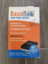 BasicTalk HT701 Home Phone Service VoIP - Open Box