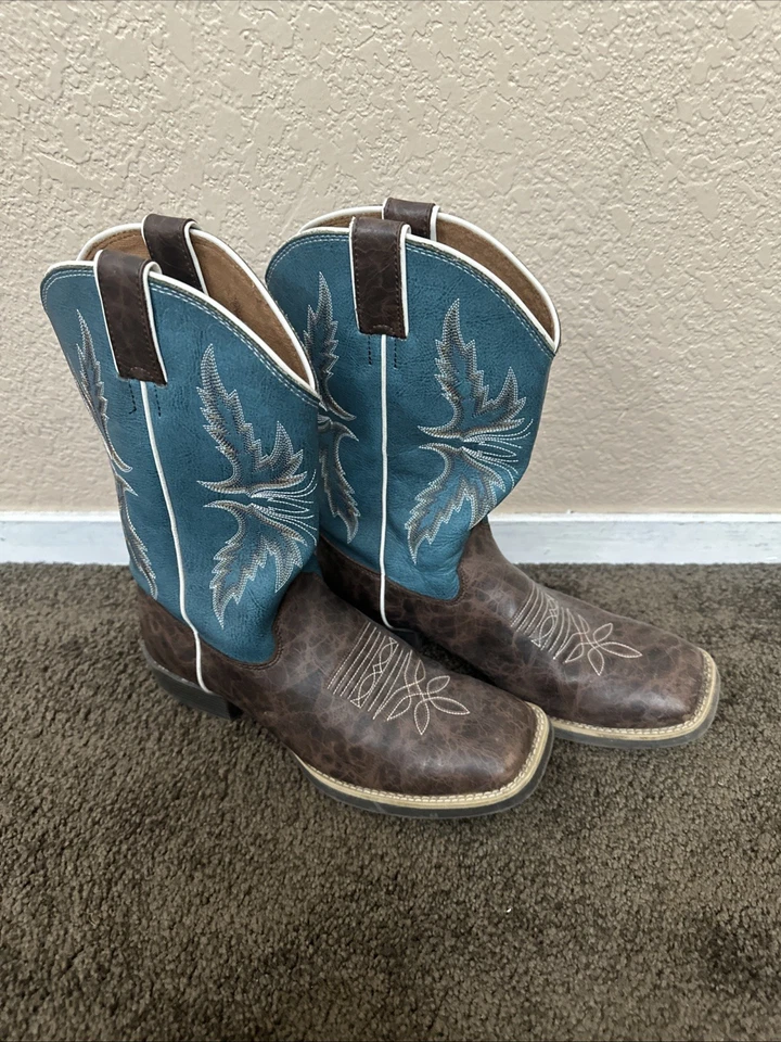 Botas Western Core Puntera Cuadrada Bowline Estilo Justin 335JR para Niños Talla 5D -Niños Grandes Foto 3 de 4