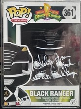 Funko Pop! Power Rangers - Black Ranger #361 - Signed By Walter Emanuel Jones