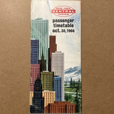 #ad New York Central System Passenger Timetable 1966 Public Timetable Ephemera $19.99