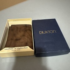 Buxton Genuine Leather Brown Three-Fold Wallet New in Box