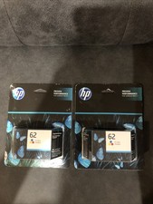 Lot of 2 Genuine HP 62 Printer Tri-Color Ink Cartridge - EXP April 2024