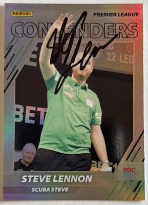 Steve Lennon Hand Signed 2025 Panini PDC Premier League Card Darts Autograph