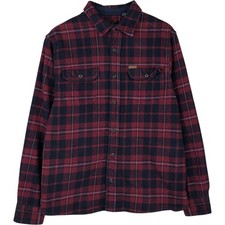 Used Orvis long-sleeved flannel check shirt men's size M equivalent