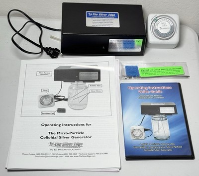 The Silver Edge Micro-Particle Colloidal Silver Generator w/ 12g Silver Wires
