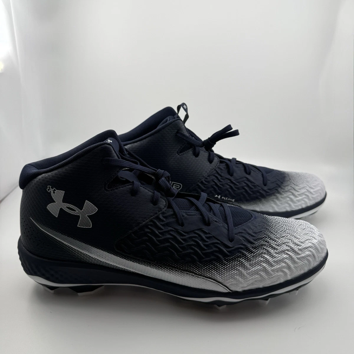 Under armour Blue 15 US Football Shoes & Cleats for Men for  display picture 2