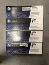 HP 305A OEM New in Box CE410X CE411A CE412A CE413A CMYK Set Genuine Sealed