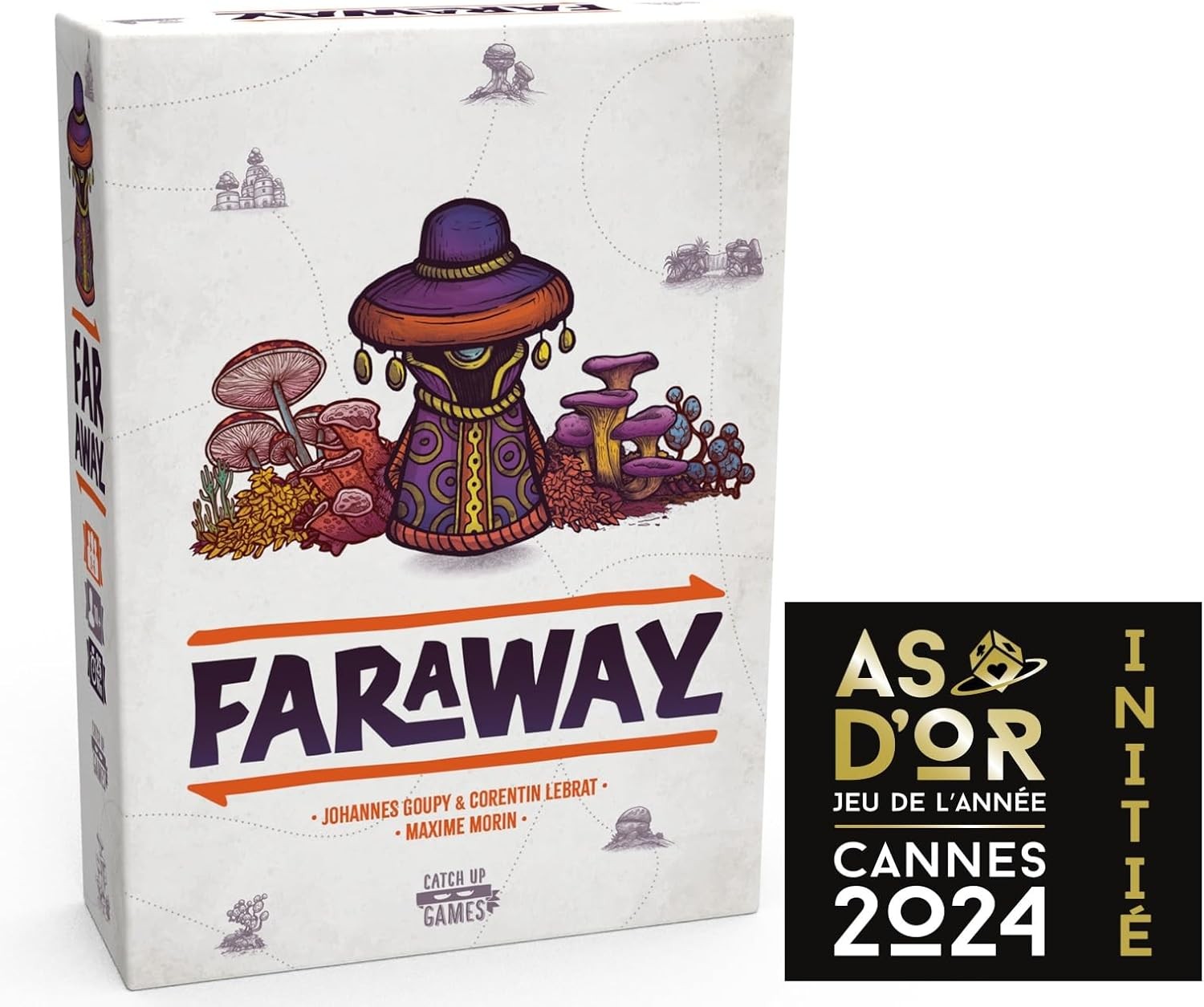 Faraway jeu de société de cartes tactique As d'Or Jeu de l'année 2024 Initié