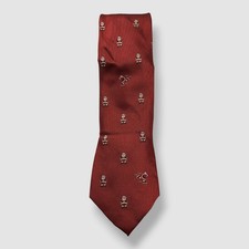 Tasso Elba Men's Red Silk Woven Classic Santa Claus Neck Tie Size 60x3